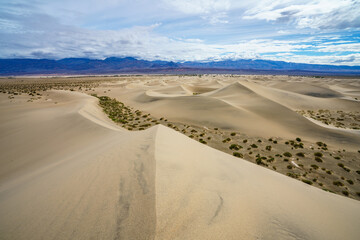 mesquite flat sand dunes in death valley national park in california, usa