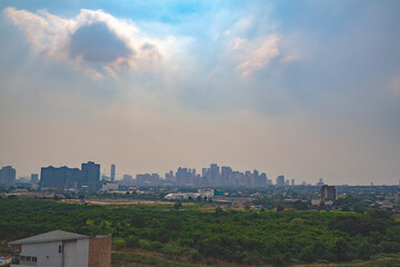 Fototapeta premium Metro Manila, Philippines landscape