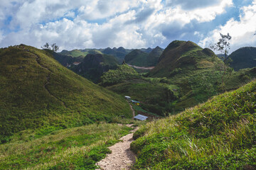 Naklejka na ściany i meble Beautiful landscape in Cebu near to Osmena Peak, Philippines