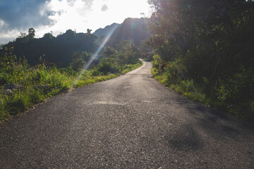 Beautiful landscape in Cebu near to Osmena Peak, Philippines