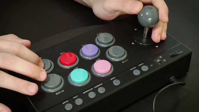gaming with vintage game pad