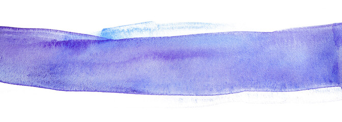 watercolor texture background strip blue watercolor. Detail with place for text.