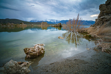 south tufa at the mono lake in california, usa