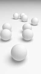 White abstract background. Lowpoly backdrop. Crumpled paper. 3D illustration