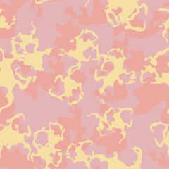 UFO camouflage of various shades of pink and yellow colors