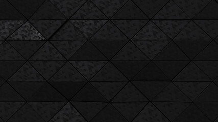 Abstract Black low poly cyberpunk background