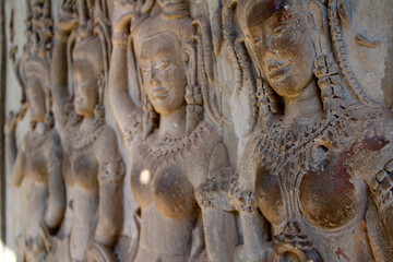 Fototapeta na wymiar Statue Kambodscha Khmer Angkor 