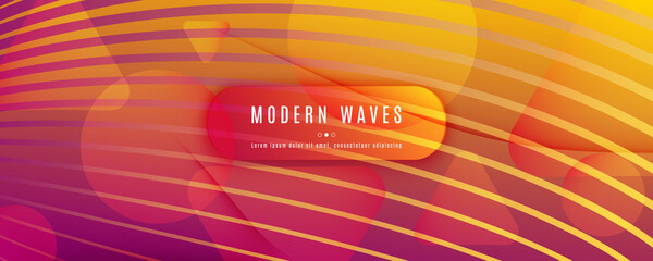 Abstract Flow Pattern. Creative Futuristic 