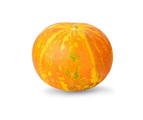 Ripe cucumis,Ripe cantaloupe on white background