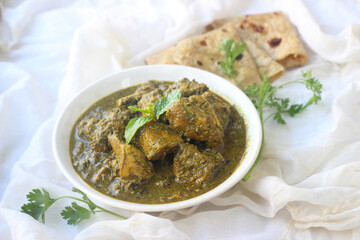 Butter chicken and roti  