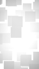 White abstract background. Misty backdrop with grey squares. 3D illustration