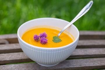 Kürbissuppe Möhreneintopf Kürbis Karotte