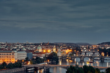 Naklejka premium Prague Cityscape