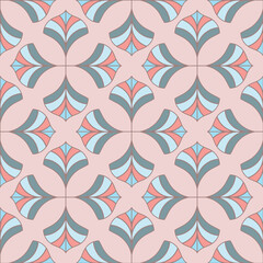 Geometricalpastel seamless pattern print background.