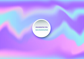 Abstract bright wavy holographic background for trendy design