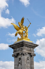 golden statue in the park