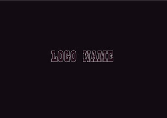 Font of Logo Name by Commercial Use
