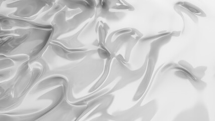 White smooth glossy abstract elegant liquid background. White lava, cream, latex, lacquer, varnish wave.