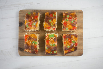 Coca Sant Juan traditional catalan dessert.