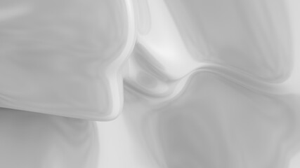 Obraz premium White smooth glossy abstract elegant liquid background. White lava, cream, latex, lacquer, varnish wave.