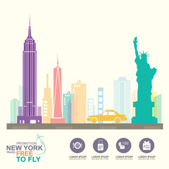 Obraz premium New York Travel around the world