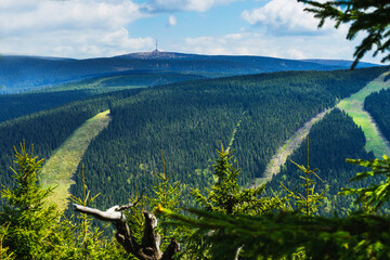 Hruby Jeseník is the highest mountain range in Moravia. The highest mountain is Praděd (1491 m...