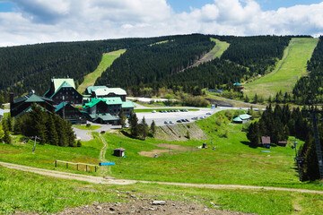 Hruby Jeseník is the highest mountain range in Moravia. The highest mountain is Praděd (1491 m...