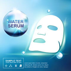 Collagen Serum and Vitamin Background Concept Skin Care Cosmetic.
