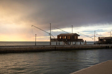 sunset at the pier