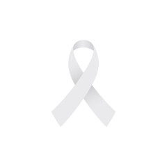 Lung cancer awareness ribbon. Clipart image isolated on white background