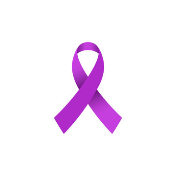 Lupus awareness ribbon. Clipart image isolated on white background