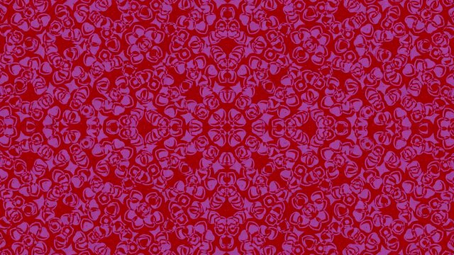 Colorful graphic pattern with kaleidoscope animation, on a background with psychedelic, hypnotic and stroboscopic effect, in 16: 9 video format