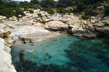 Spain's rocky coast on the Mediterranean.