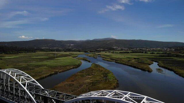 Sideways Eiffel bridge in the north of Portugal