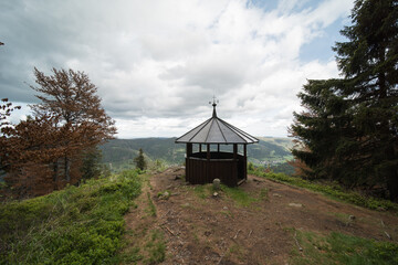 that is the summit of the spießhorn 1350m high in the southern black forest in Germany, on the...