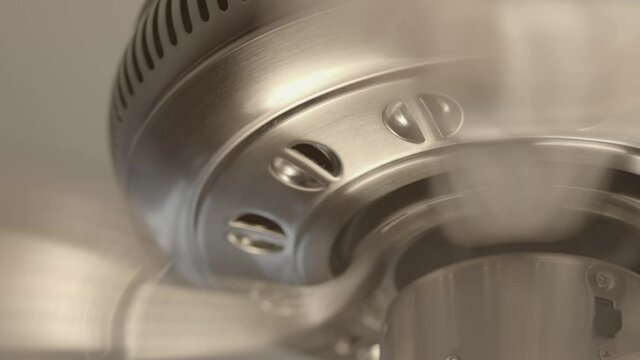Fan spinning blurred motion 6k video
