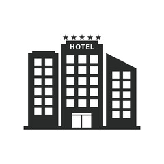 hotel building icon vector design illustration