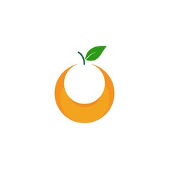 Orange fruit logo