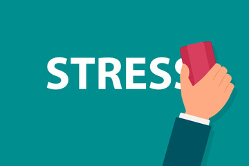 Stress relief poster. Clipart image