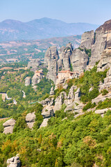 Fototapeta premium Cliffs of Meteora in Greece