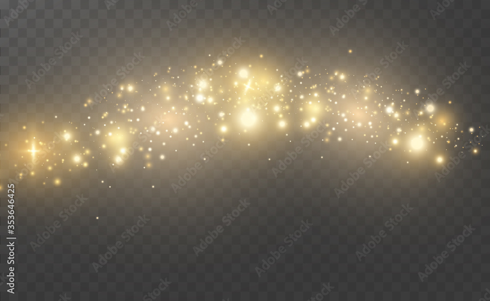 Poster beautiful sparks shine with special light. vector sparkles on a transparent background. christmas ab