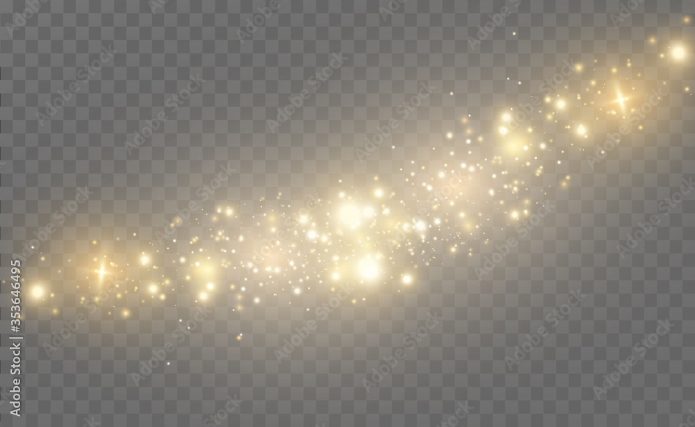 Poster beautiful sparks shine with special light. vector sparkles on a transparent background. christmas ab