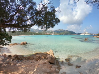 Fototapeta na wymiar Beach with turquoise water, Sardinia, Italy