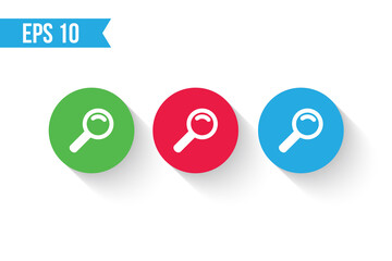 circle search button icon / find button for websites / applications