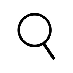 Magnifying glass icon. Search symbol. Magnifier or loupe sign flat style