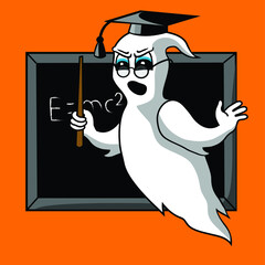 funny cartoon ghost teacher
