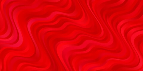 Light Red vector background with bent lines. Abstract illustration with gradient bows. Pattern for business booklets, leaflets