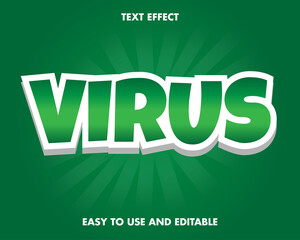 Editable text effect - virus style