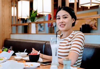 young man in cafe