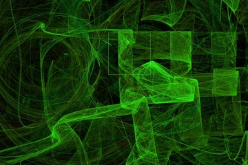 abstract green background with lines